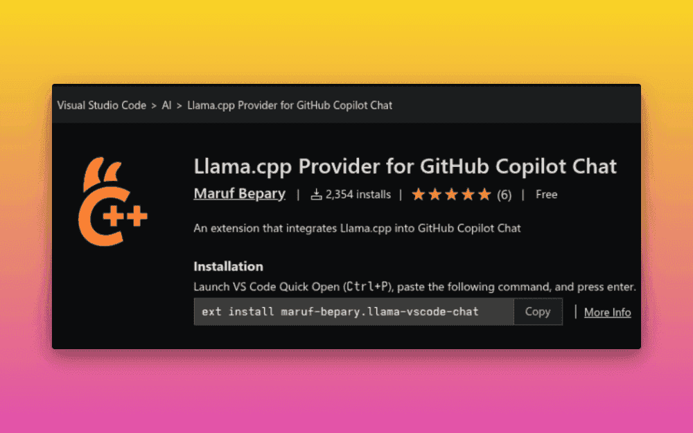 Llama.cpp Provider for GitHub Copilot Chat cover image